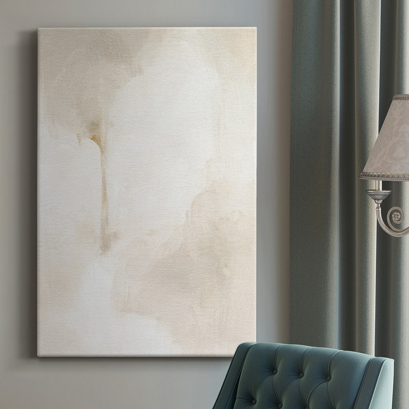 Neutre lueur I - peinture sur toile tendue, H 36 po x l 24 po x P 1 po