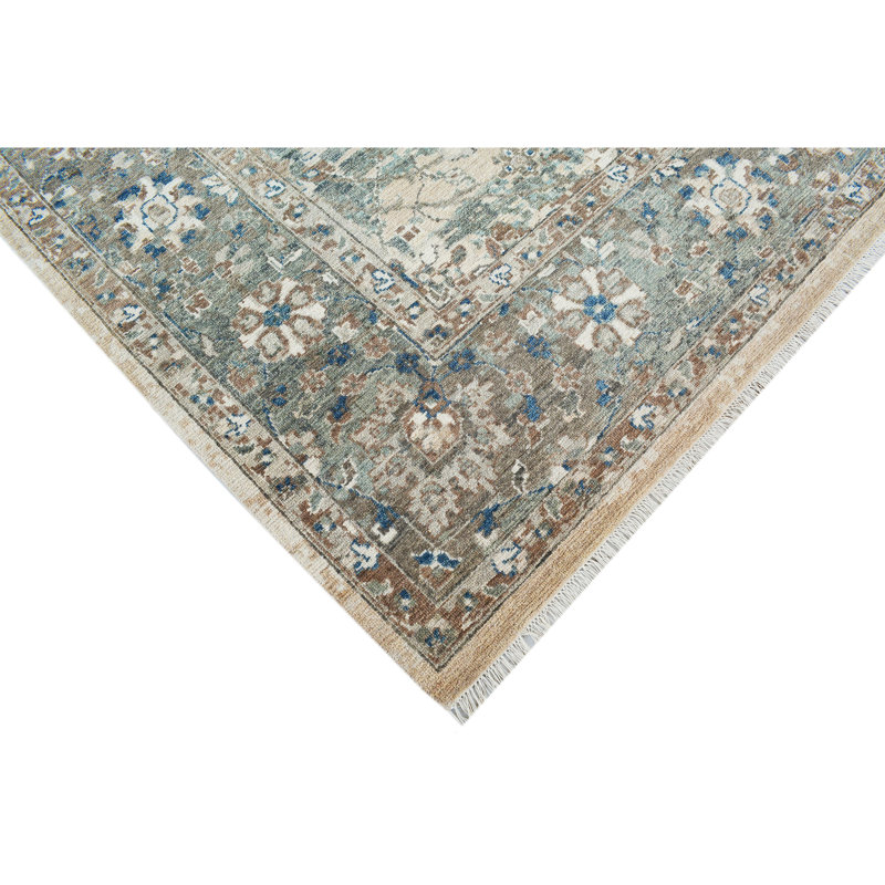 Hand Knotted Wool Oriental Indoor Rug, Rectangle 8' x 10'