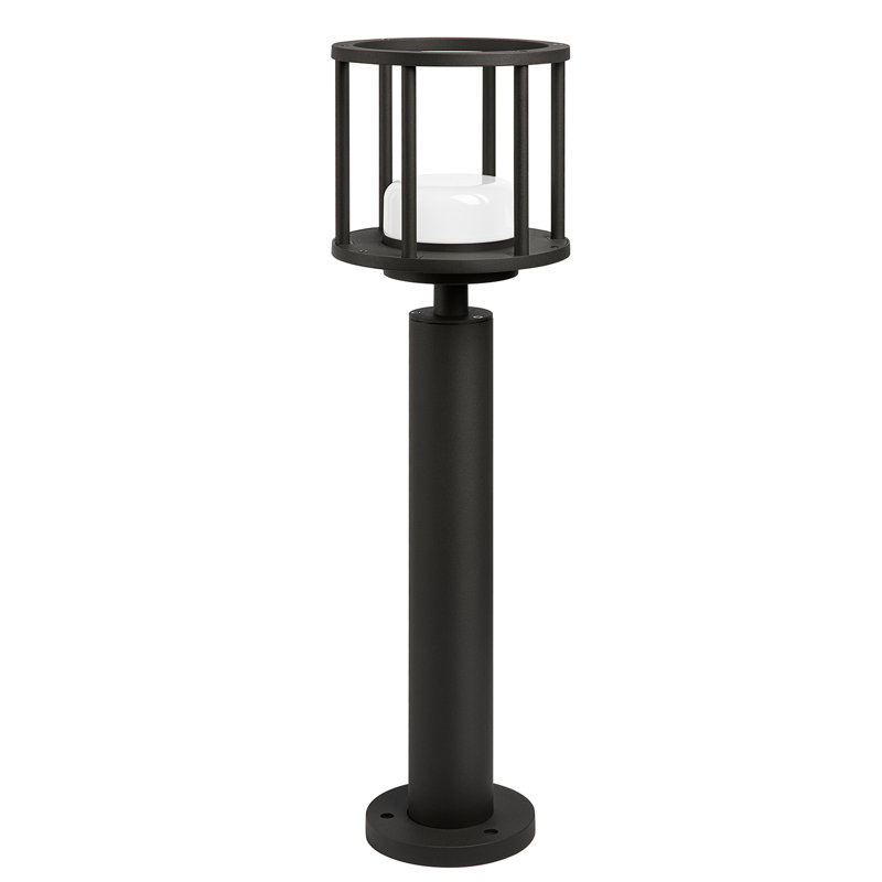 Inowel Light Outdoor Pathway LED Lights Lantern 23,6 IN IP44 Water Garden Modern Landscape Lighting Round Mount GX53 LED Bollard Lamp Aluminium Borne en aluminium pour allée de patio pelouse 6,5 W 650 Lm 3000