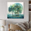 Green Minimalims Palm Trees III - impression sans cadre sur métal-918797460