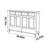 Retro large storage furniture shoe cabinet
