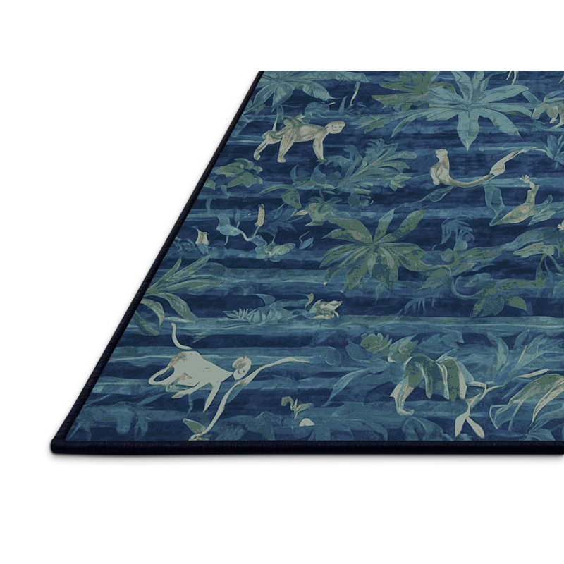 Silky Soft Plush Gray Area Rug, Square 5'