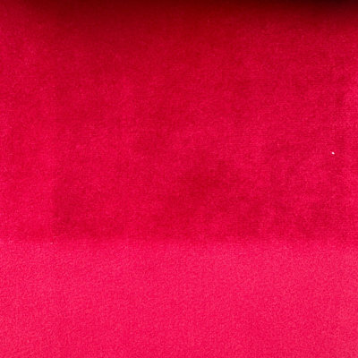Tuscan Fabric | Solid Shiny Velvet Fabric | Color Crimson