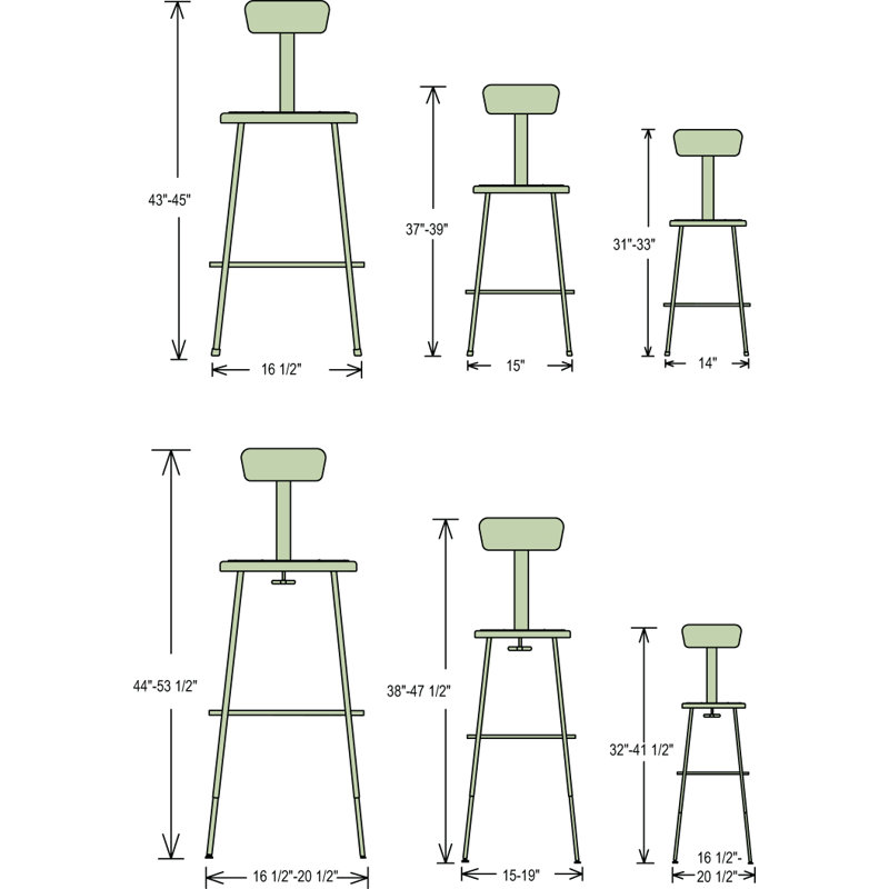 Dossier pour tabouret 6200