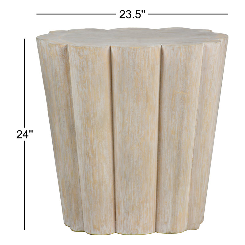 Bree Block Resin End Table