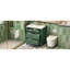 Meuble-lavabo de salle de bain avec lavabo en céramique et 3 tiroirs, rangement classique 30 po