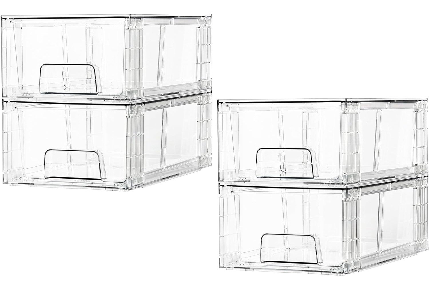 Rebrilliant 4 Pack Stackable Storage Drawers - Wayfair Canada