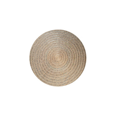 Round Solid Colour Hand Woven Area Rug