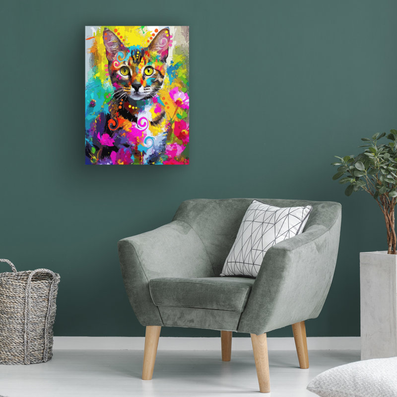 Art sur toile, Dean, Russo, Love, Bengal, H 19 po x l 14 po