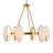 Oviform 6 - Light Steel Classic / Traditional Chandelier