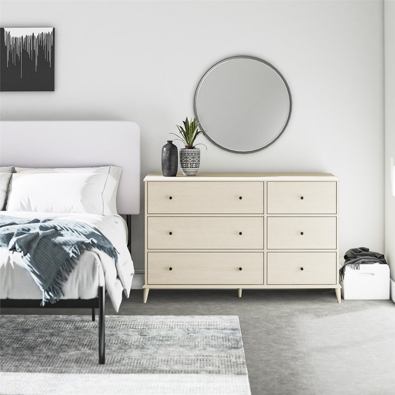 Commode 6 tiroirs Farnsworth (inclut la commode seulement et non le miroir)