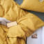 XINMIANFANG 100% Washed Cotton Linen Like Textured 3 Piece Bedding Set Comfy Breathable-130371003