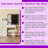 Vanity Desk Set With Led Lighting Mirror 4 Drawers Storage Spaces Cushioned Stool Mdf Makeup Dressing Table