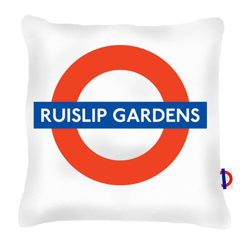 Ruislip Gardens Tube Station London Transport Cushion