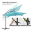 Parasol de patio en porte-à-faux à DEL de 8,2 pi Nadelynn-1449936903