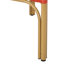 Extérieur et aluminium français, rouge, siège de 29,5 po, rouille, jardin et partie de 2 pour utilisation, aluminium, preuve, caractéristique