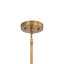 Grand luminaire suspendu Felix en laiton moderne avec argile roussâtre-211444503
