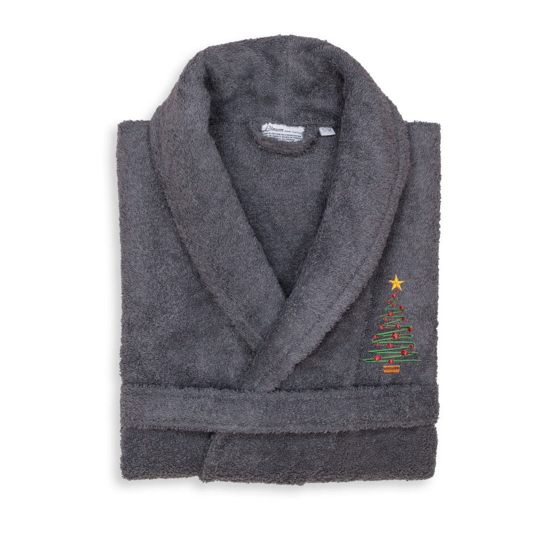 Terry Cloth Bathrobe with Pockets Linum Home Textiles 