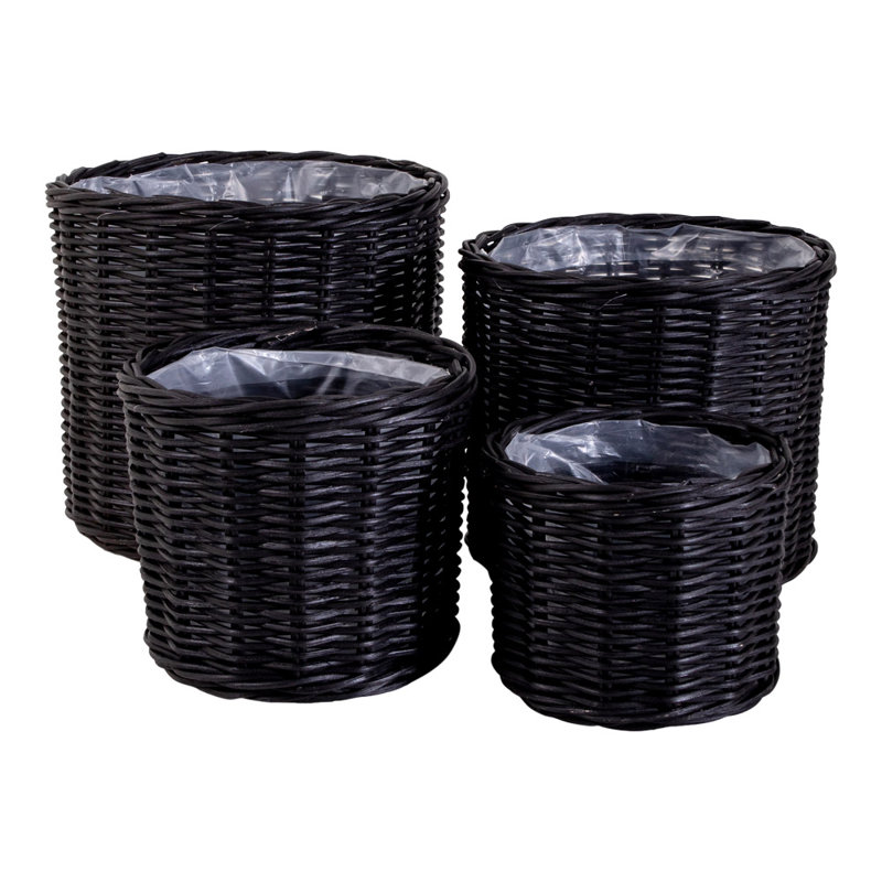 August Grove Decorative Basket, Black