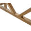 Ensemble de salle à manger rectangulaire en bois massif 63 po avec dossier en lin massif American Rustic American-130715190-130715193