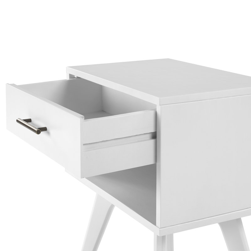 Chandrima 19.62'' W Nightstand, White