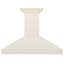 48" 400 CFM Ducted Wall Mount Range Hood in White