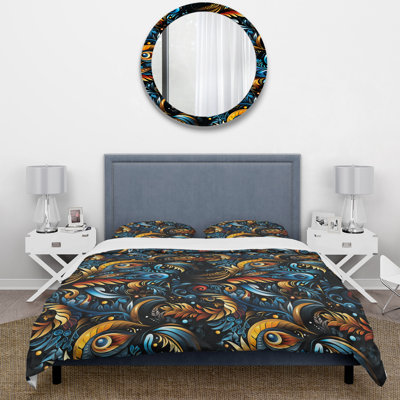 Ensemble de housse de couette Boho Tribal Snake