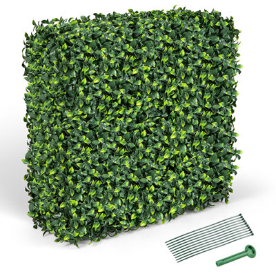  Décoration murale artificielle avec attaches zippées réalistes en PE 36 po x 15 po x 34 po