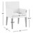 Meria Upholstered Arm Chair in Beige