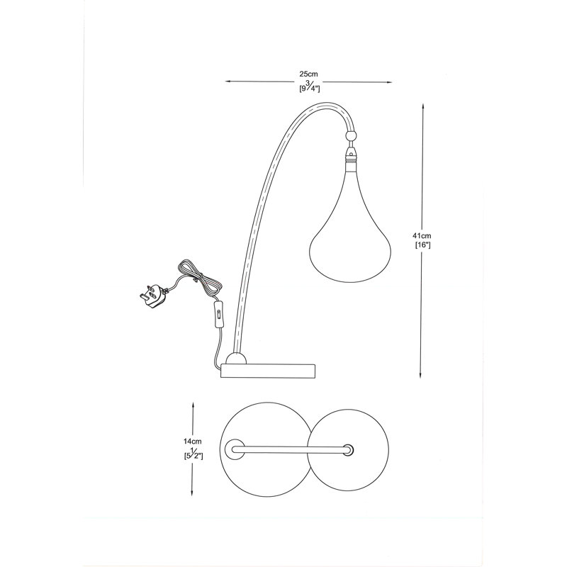 Duggan Metal Arched Lamp