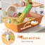 Hamster Cage 3 Tiers Gerbil Cage for Dwarf Hamsters with Tubes Ladder