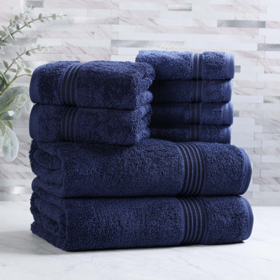 Alexia Heritage Egyptian Cotton Soft Absorbent Luxury 8 Piece Bathroom Towel Set