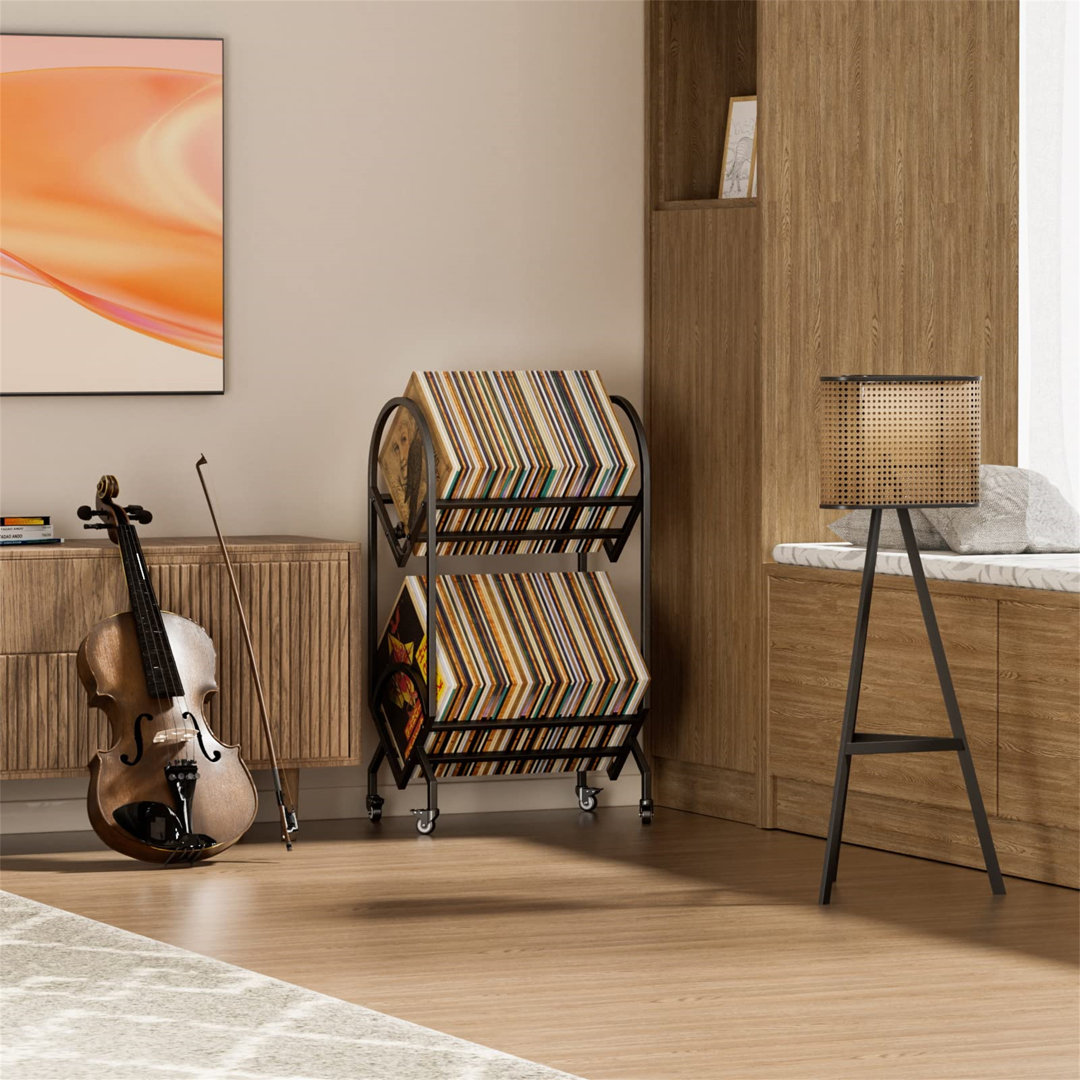 Vinyl Record Storage Stand, Album Display Shelf & Organizer