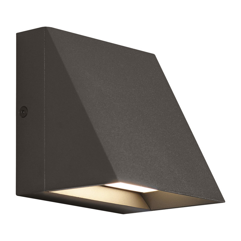 Pitch LED Outdoor Flush Mount, Bronze