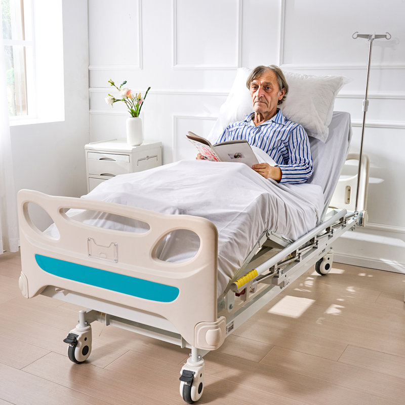 Full Electric Adjustable Hospital Bed with Side Rails