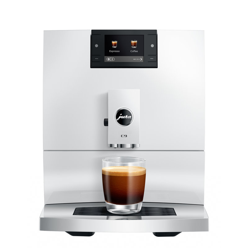 C9 Piano White Automatic Coffee Machine, White