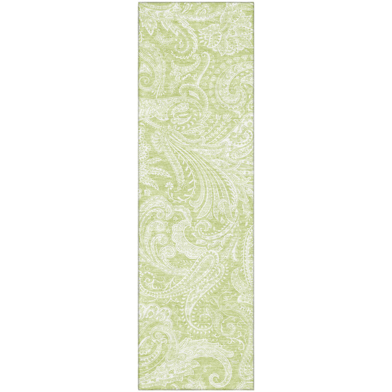 Premium Machine Washable Antonelli Aloe Rug, Runner 2'3" x 7'6"