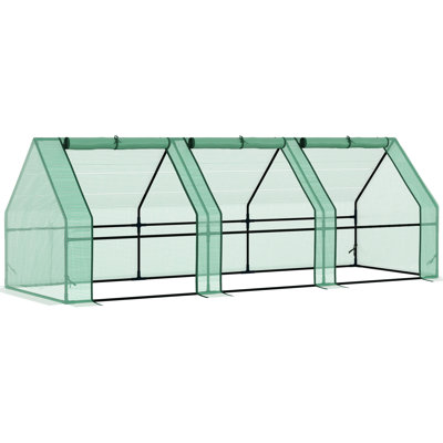 Serre portative pour l'extérieur, grandes portes, - couverture en PE, serre pour plantes, protection des plantes