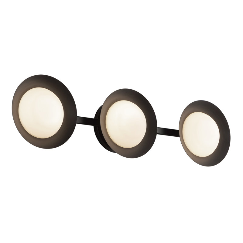 Éclairage pour meuble-lavabo 23 po Cleo, Noir / blanc, Noir