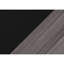 Table d'appoint transitionnelle avec finition en bois gris tendance et noir, pouvant être utilisée comme table de chevet, bout en stratifié d'une profondeur de 24,07 pouces pour diverses pièces, forme rectangulaire, tablettes à deux niveaux, longueur