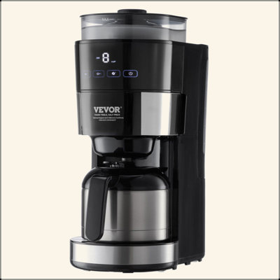 8-Cup Coffee Maker Drip Coffee Machine With 3 Brew Strength Control