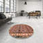 Tapis géométrique rouge / beige-216534701