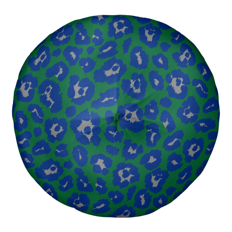 Housse et insert de coussin carré touffeté, Vert, H 26 po x l 26 po x P 4 po, Circulaire