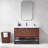 Mahon 48'' Free Standing Single Bathroom Vanity with Cultured Marble Top-799118444-799026250