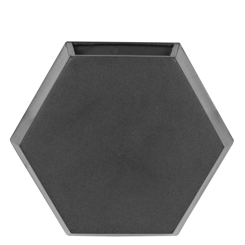 Inett Polyethylene Wall Planter Set, 4, Dark Gray