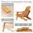 Oversized Solid Wood Adirondack Chair with Retractable Ottoman, Folding Design & Wide Armrests for Outdoor Patio and Backyard-1849783039