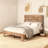 Platform Bed Frame King Size In Solid Wood