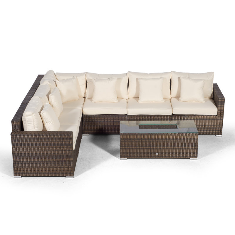 Yancey 5 Seater Rattan Corner Sofa Set