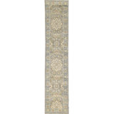 Ziegler Handwoven High-Quality Ivory/Light Blue Runner