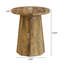 Table basse en bois, petite table de bout, table d'appoint, table de lecture ronde
